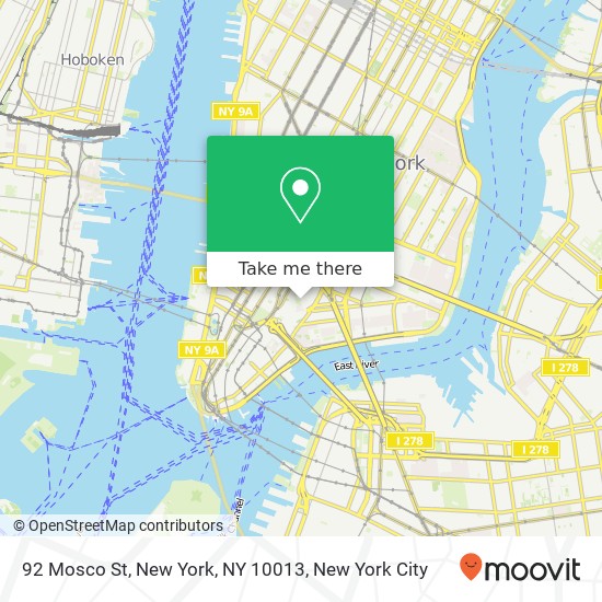 92 Mosco St, New York, NY 10013 map