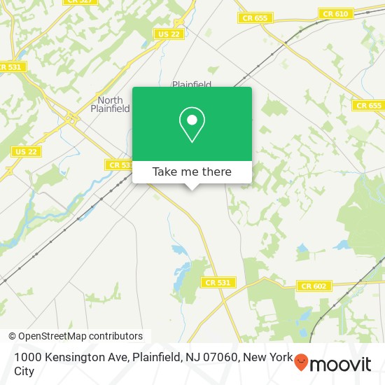1000 Kensington Ave, Plainfield, NJ 07060 map
