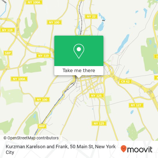 Mapa de Kurzman Karelson and Frank, 50 Main St