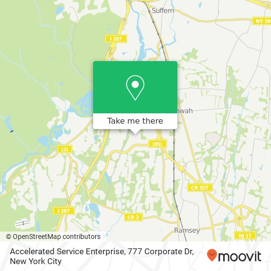 Mapa de Accelerated Service Enterprise, 777 Corporate Dr