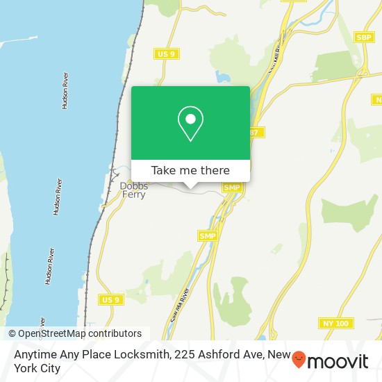 Mapa de Anytime Any Place Locksmith, 225 Ashford Ave