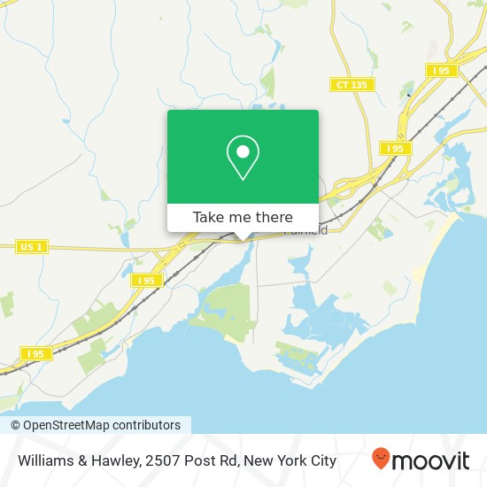 Mapa de Williams & Hawley, 2507 Post Rd