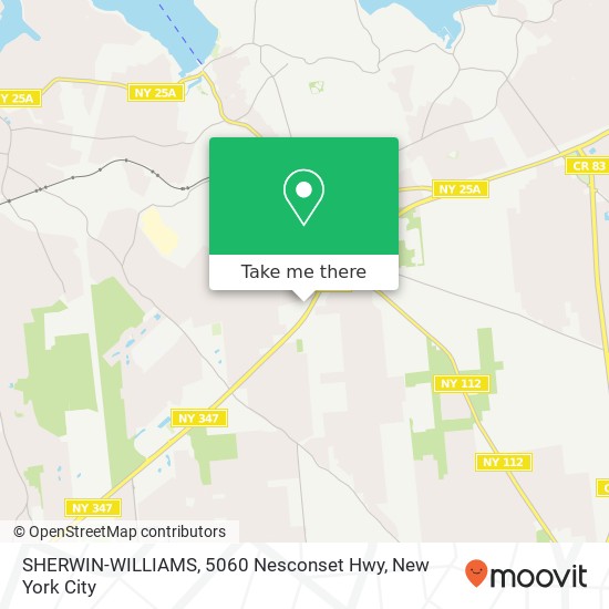 Mapa de SHERWIN-WILLIAMS, 5060 Nesconset Hwy