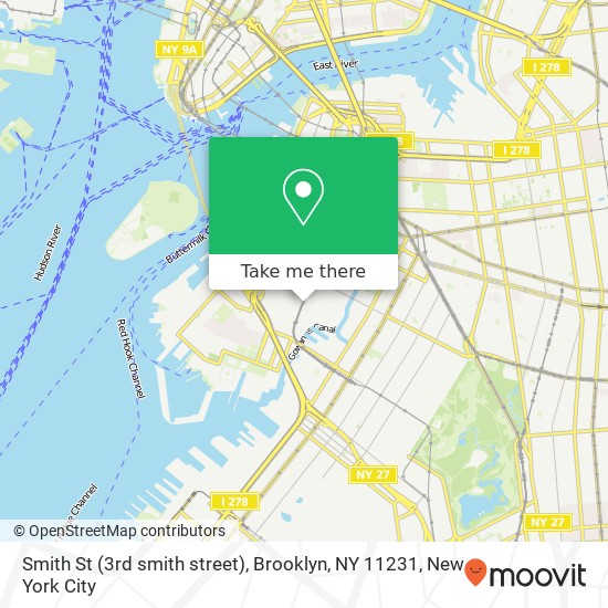 Mapa de Smith St (3rd smith street), Brooklyn, NY 11231