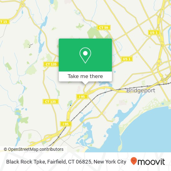 Mapa de Black Rock Tpke, Fairfield, CT 06825