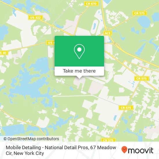 Mobile Detailing - National Detail Pros, 67 Meadow Cir map