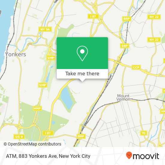 Mapa de ATM, 883 Yonkers Ave