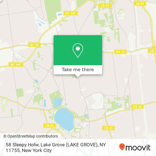 58 Sleepy Holw, Lake Grove (LAKE GROVE), NY 11755 map