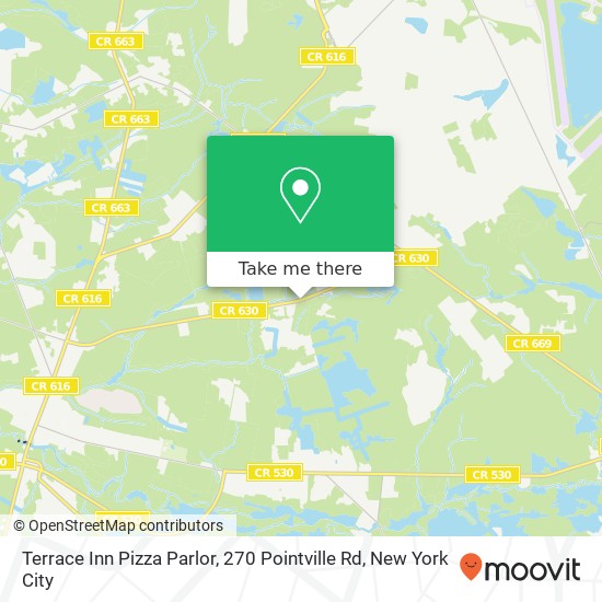 Terrace Inn Pizza Parlor, 270 Pointville Rd map