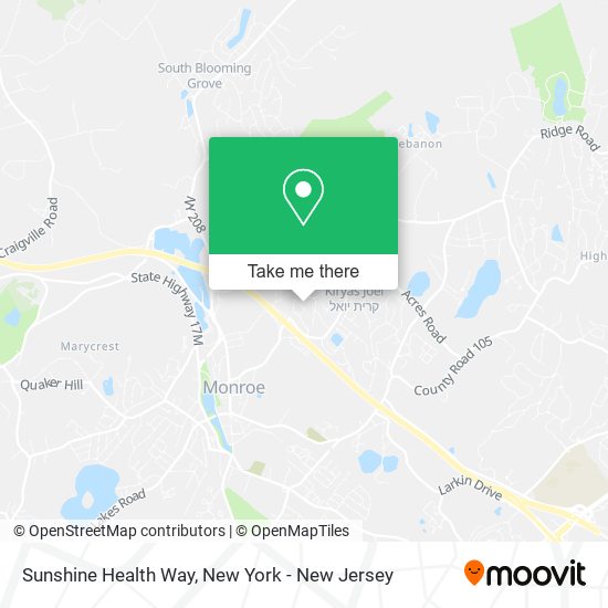 Mapa de Sunshine Health Way