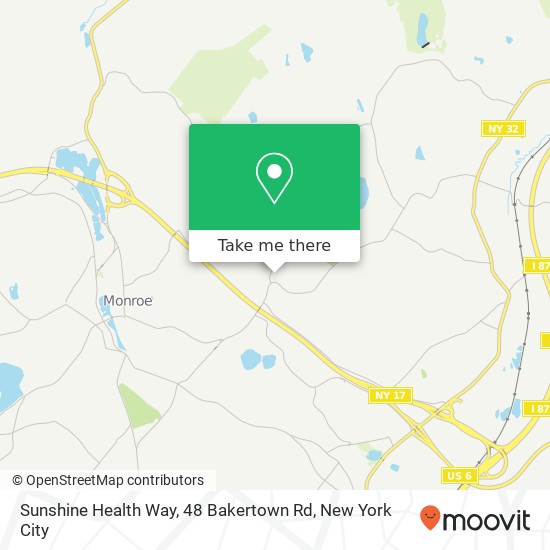 Sunshine Health Way, 48 Bakertown Rd map