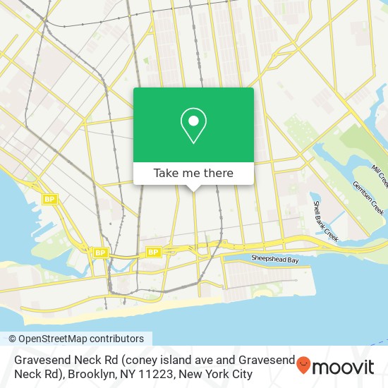 Gravesend Neck Rd (coney island ave and Gravesend Neck Rd), Brooklyn, NY 11223 map