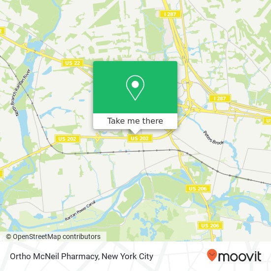 Mapa de Ortho McNeil Pharmacy, 700 US Highway 202