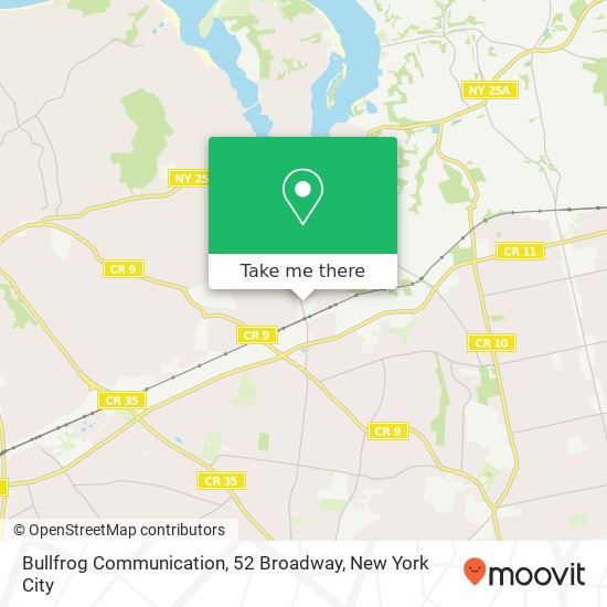 Mapa de Bullfrog Communication, 52 Broadway