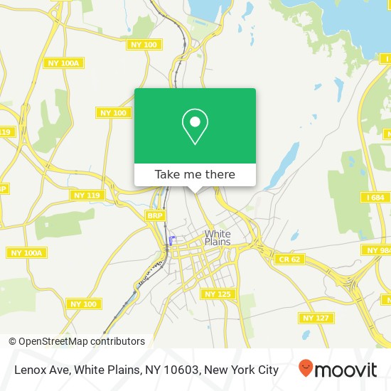 Mapa de Lenox Ave, White Plains, NY 10603