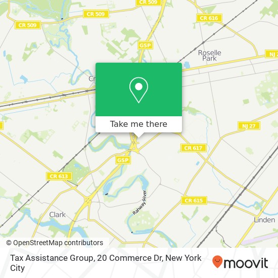 Mapa de Tax Assistance Group, 20 Commerce Dr