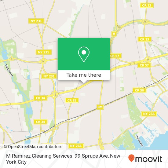 M Ramirez Cleaning Services, 99 Spruce Ave map