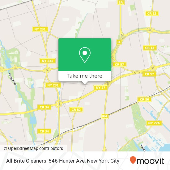 All-Brite Cleaners, 546 Hunter Ave map