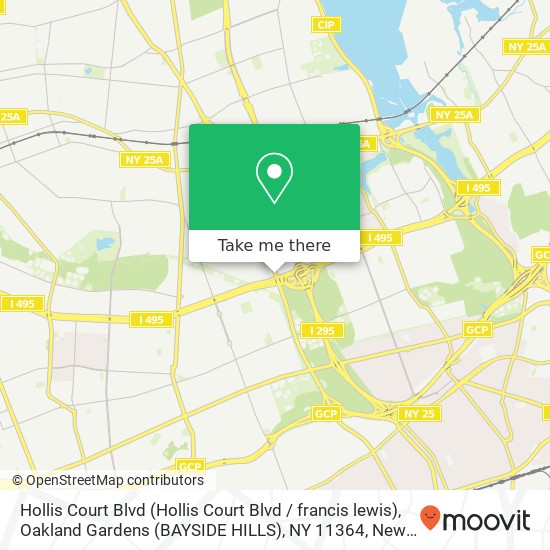 Hollis Court Blvd (Hollis Court Blvd / francis lewis), Oakland Gardens (BAYSIDE HILLS), NY 11364 map