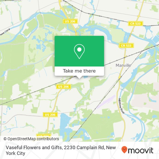 Vaseful Flowers and Gifts, 2230 Camplain Rd map