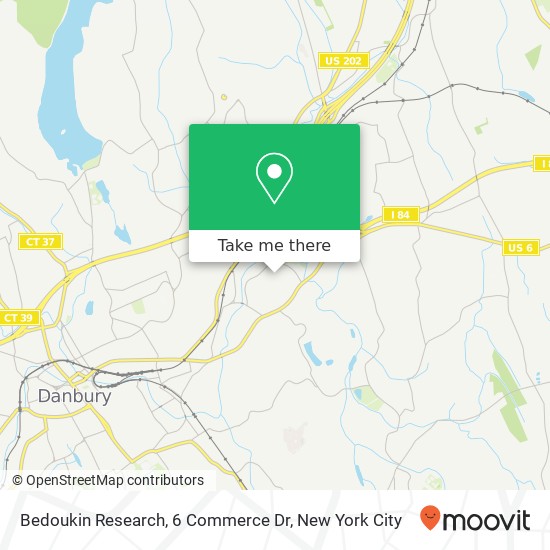 Mapa de Bedoukin Research, 6 Commerce Dr