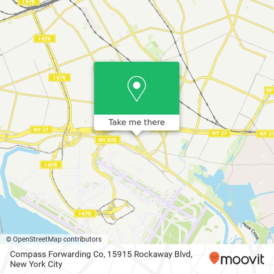 Compass Forwarding Co, 15915 Rockaway Blvd map