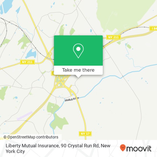 Mapa de Liberty Mutual Insurance, 90 Crystal Run Rd