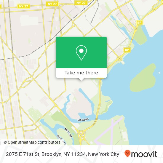 2075 E 71st St, Brooklyn, NY 11234 map