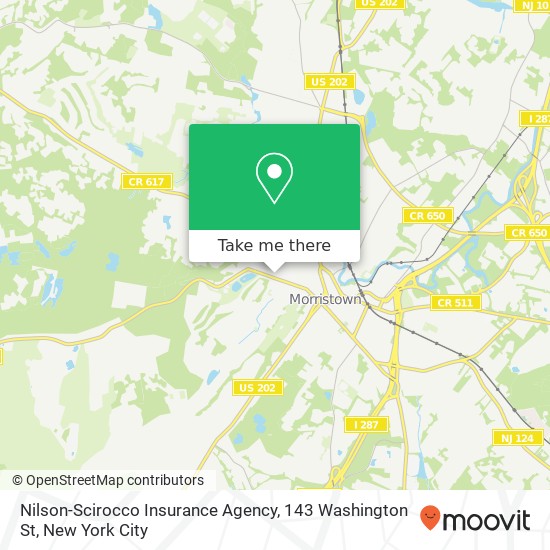 Mapa de Nilson-Scirocco Insurance Agency, 143 Washington St