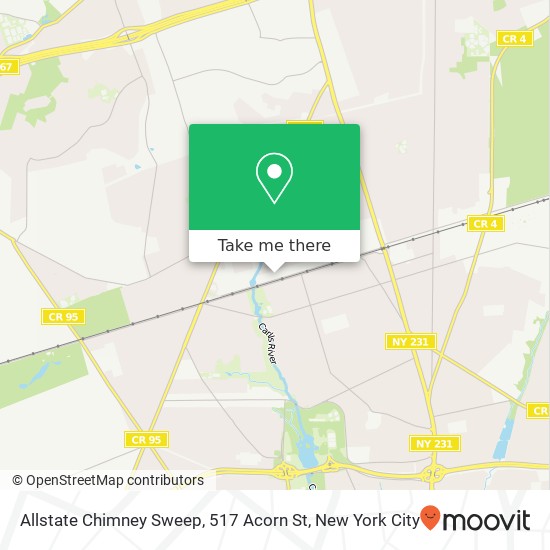 Allstate Chimney Sweep, 517 Acorn St map