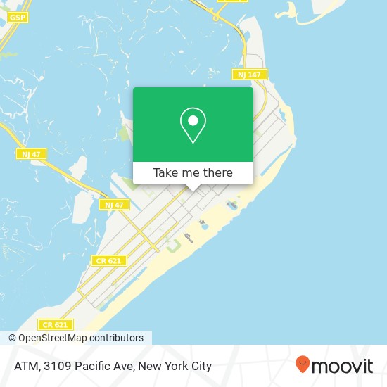 Mapa de ATM, 3109 Pacific Ave