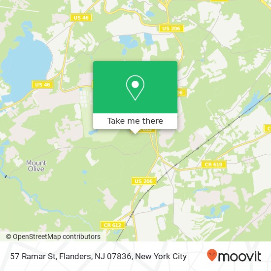Mapa de 57 Ramar St, Flanders, NJ 07836