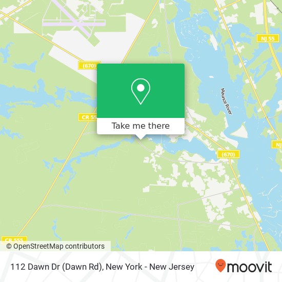 112 Dawn Dr (Dawn Rd), Millville (LAUREL LAKE), NJ 08332 map