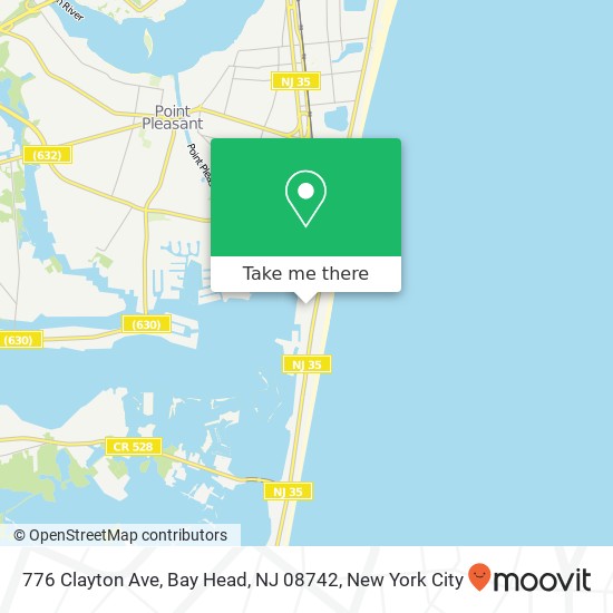 776 Clayton Ave, Bay Head, NJ 08742 map