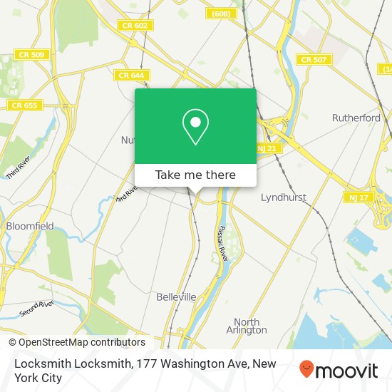 Mapa de Locksmith Locksmith, 177 Washington Ave
