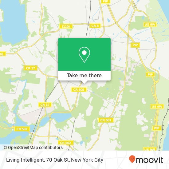 Mapa de Living Intelligent, 70 Oak St