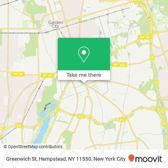 Mapa de Greenwich St, Hempstead, NY 11550
