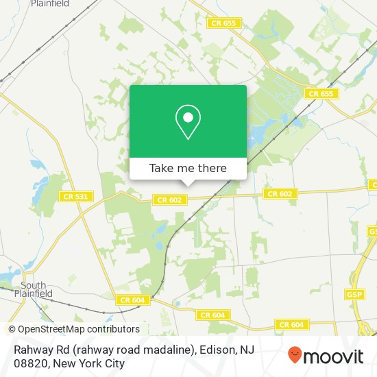 Mapa de Rahway Rd (rahway road madaline), Edison, NJ 08820