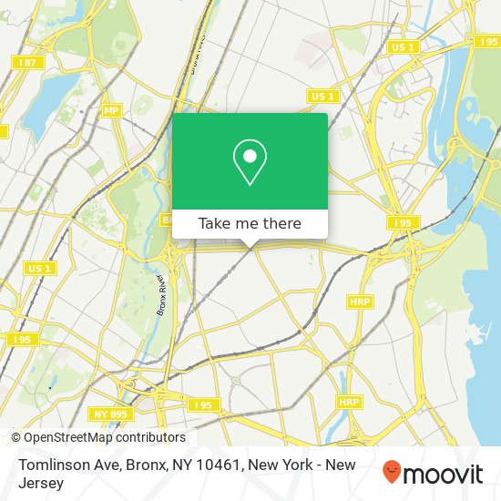 Tomlinson Ave, Bronx, NY 10461 map