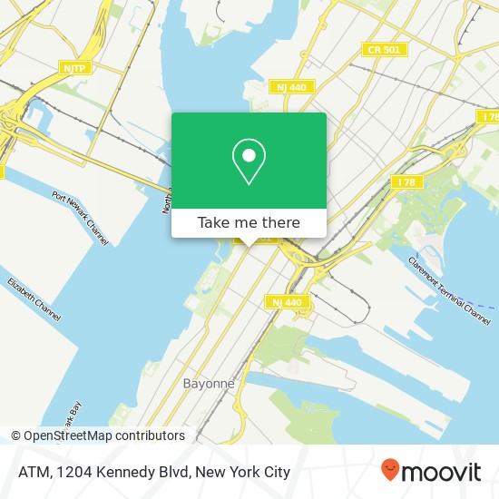 Mapa de ATM, 1204 Kennedy Blvd
