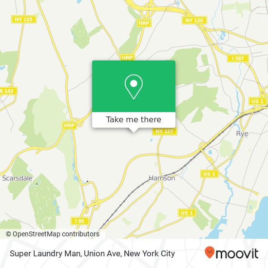 Super Laundry Man, Union Ave map