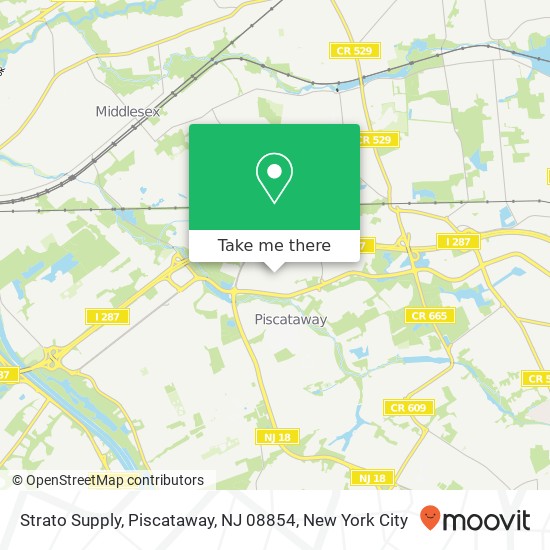 Mapa de Strato Supply, Piscataway, NJ 08854