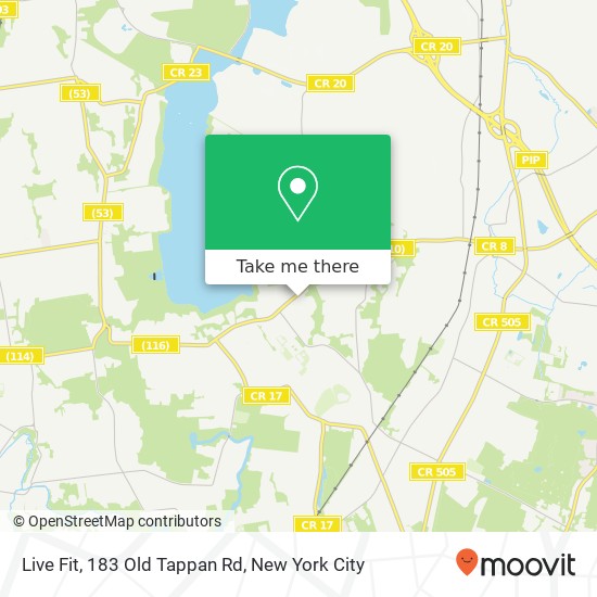 Live Fit, 183 Old Tappan Rd map