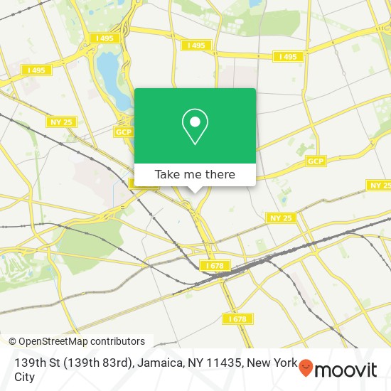 Mapa de 139th St (139th 83rd), Jamaica, NY 11435