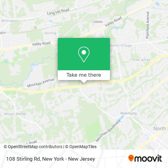 Mapa de 108 Stirling Rd