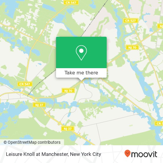 Mapa de Leisure Knoll at Manchester