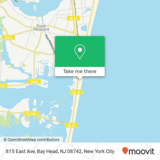 815 East Ave, Bay Head, NJ 08742 map