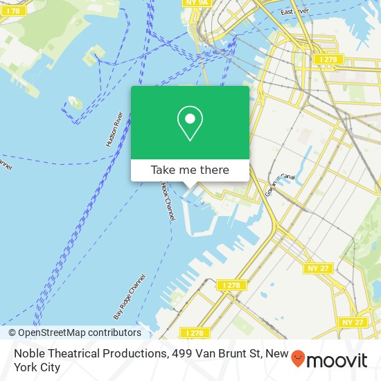 Mapa de Noble Theatrical Productions, 499 Van Brunt St