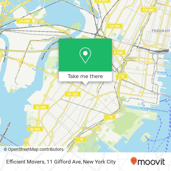 Mapa de Efficient Movers, 11 Gifford Ave