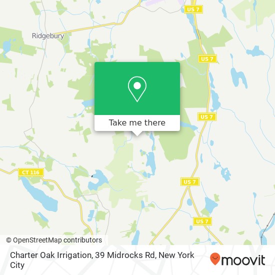 Charter Oak Irrigation, 39 Midrocks Rd map